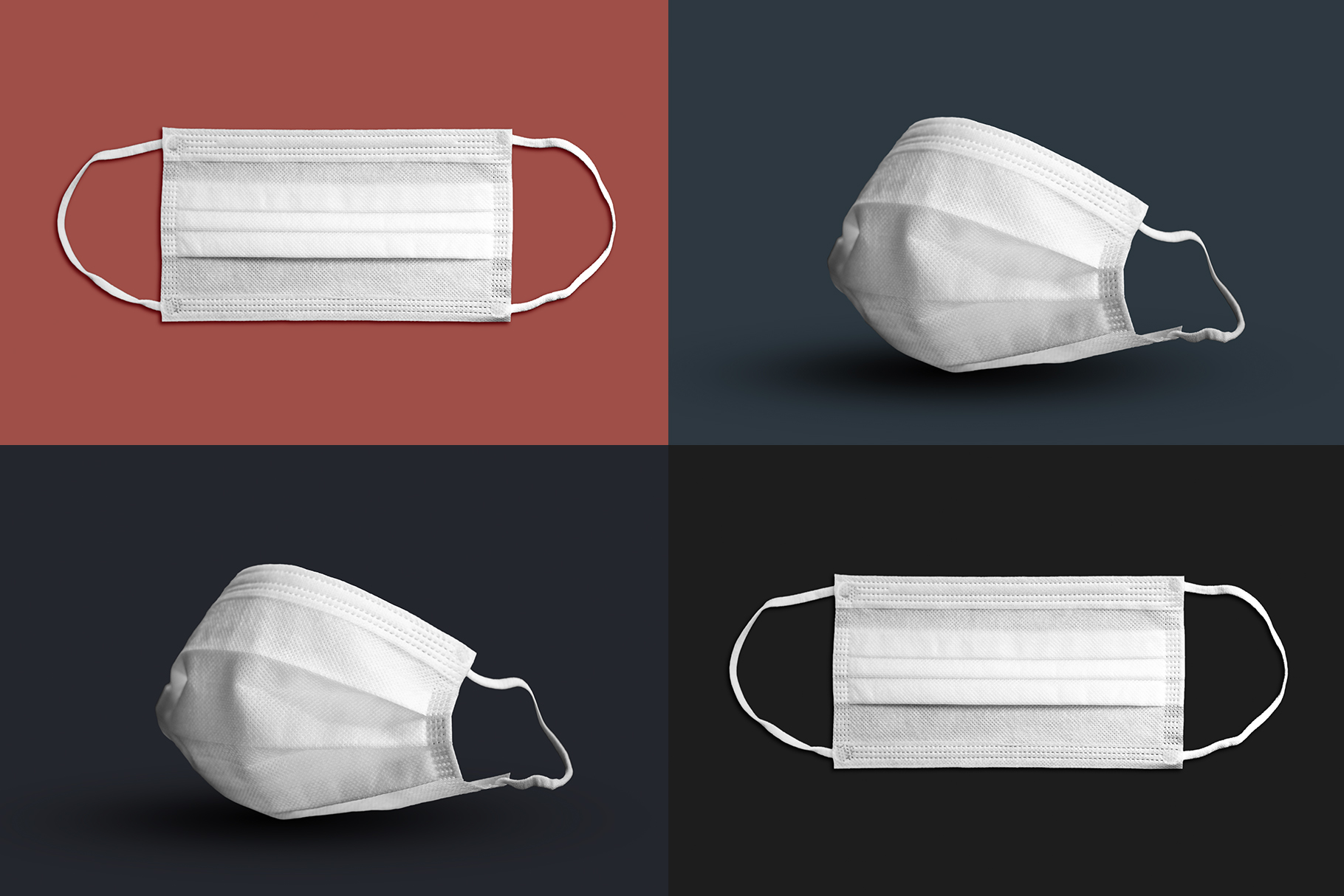 Free Download DEMO Surgical Mask Mockups Template
