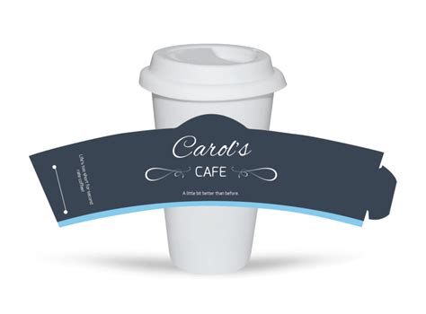 Cup Sleeve Template&nbsp;Photoshop
