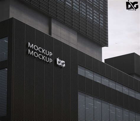 Building Logo Mockup&nbsp;Free