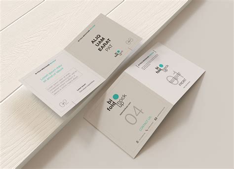 Bi Fold Brochure Mockup Psd Free&nbsp;Download
