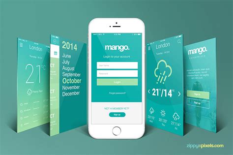 App Screen Mockup Download