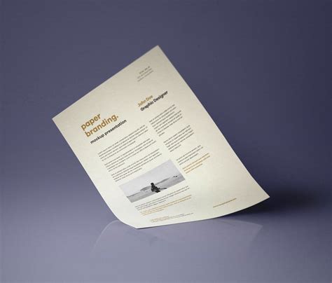 A4 Paper Mockup Psd&nbsp;Free