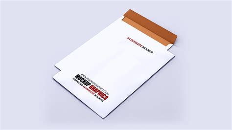 A4 Envelope Mockup Psd Free&nbsp;Download