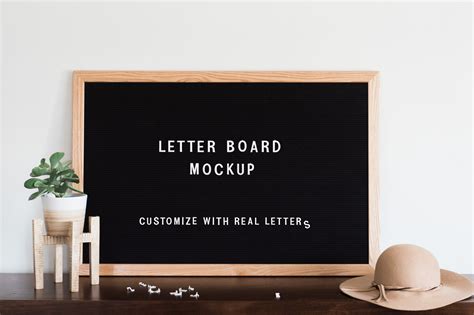 Letter Board Mockup&nbsp;Free