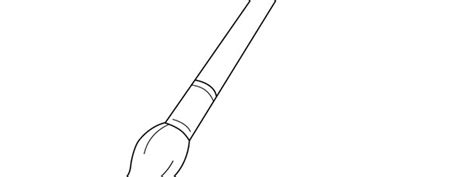Large Paint Brush Template