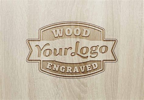 Free Wood Logo&nbsp;Mockup