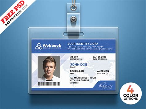 Id Card Design Psd Free&nbsp;Download
