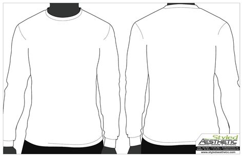 Long Sleeve Shirt Photoshop&nbsp;Template