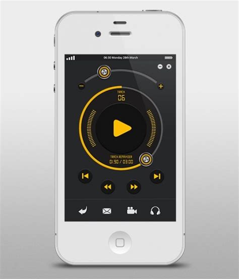 Apple Music Player&nbsp;Psd